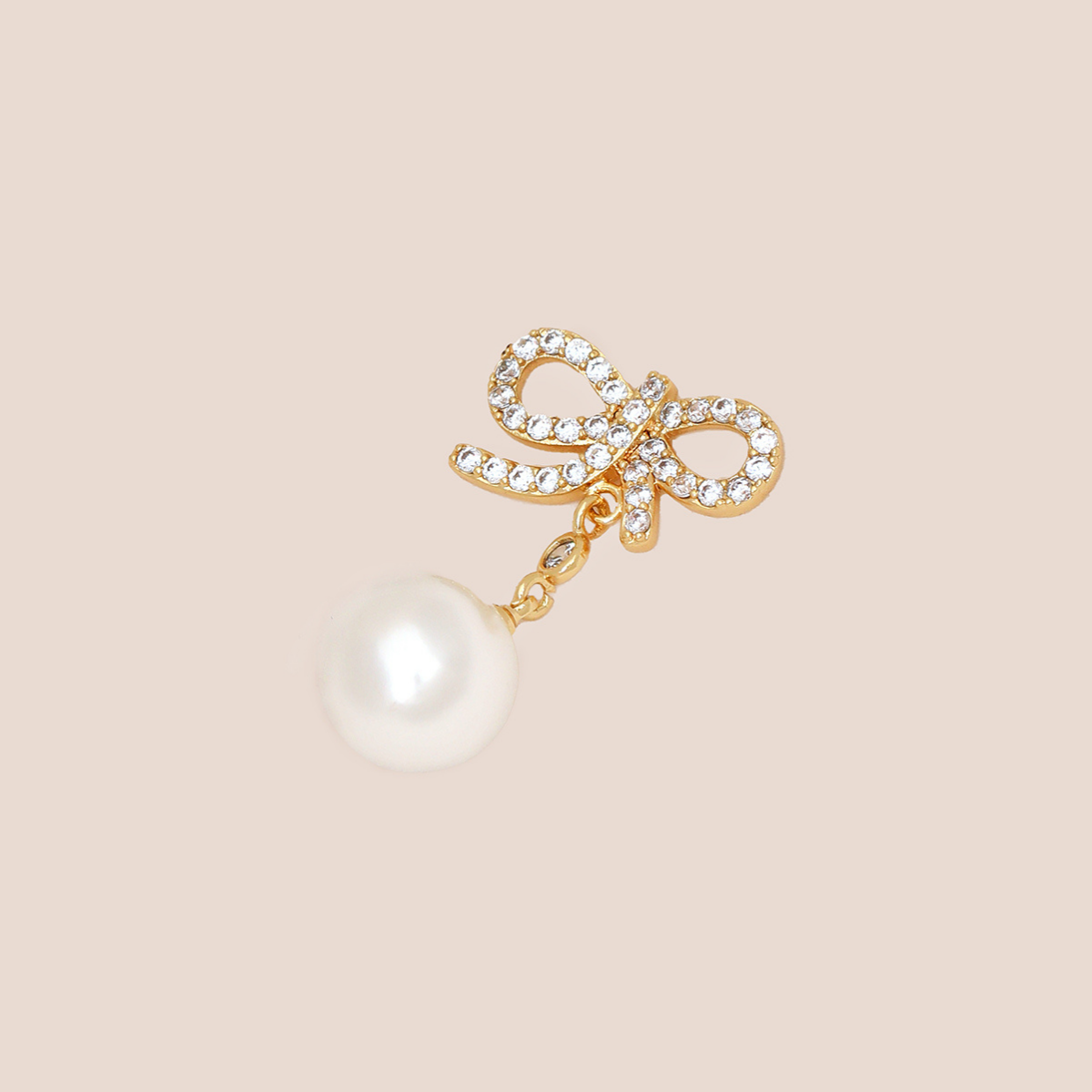 Allure Necklace With Bow and Pearl Charm