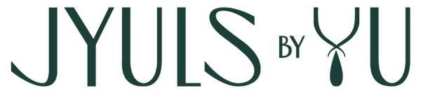Logo of JYULS by YU with green text on a white background