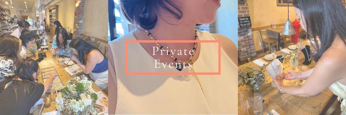 Collage of people dining at a restaurant with 'Private Events' text overlay.